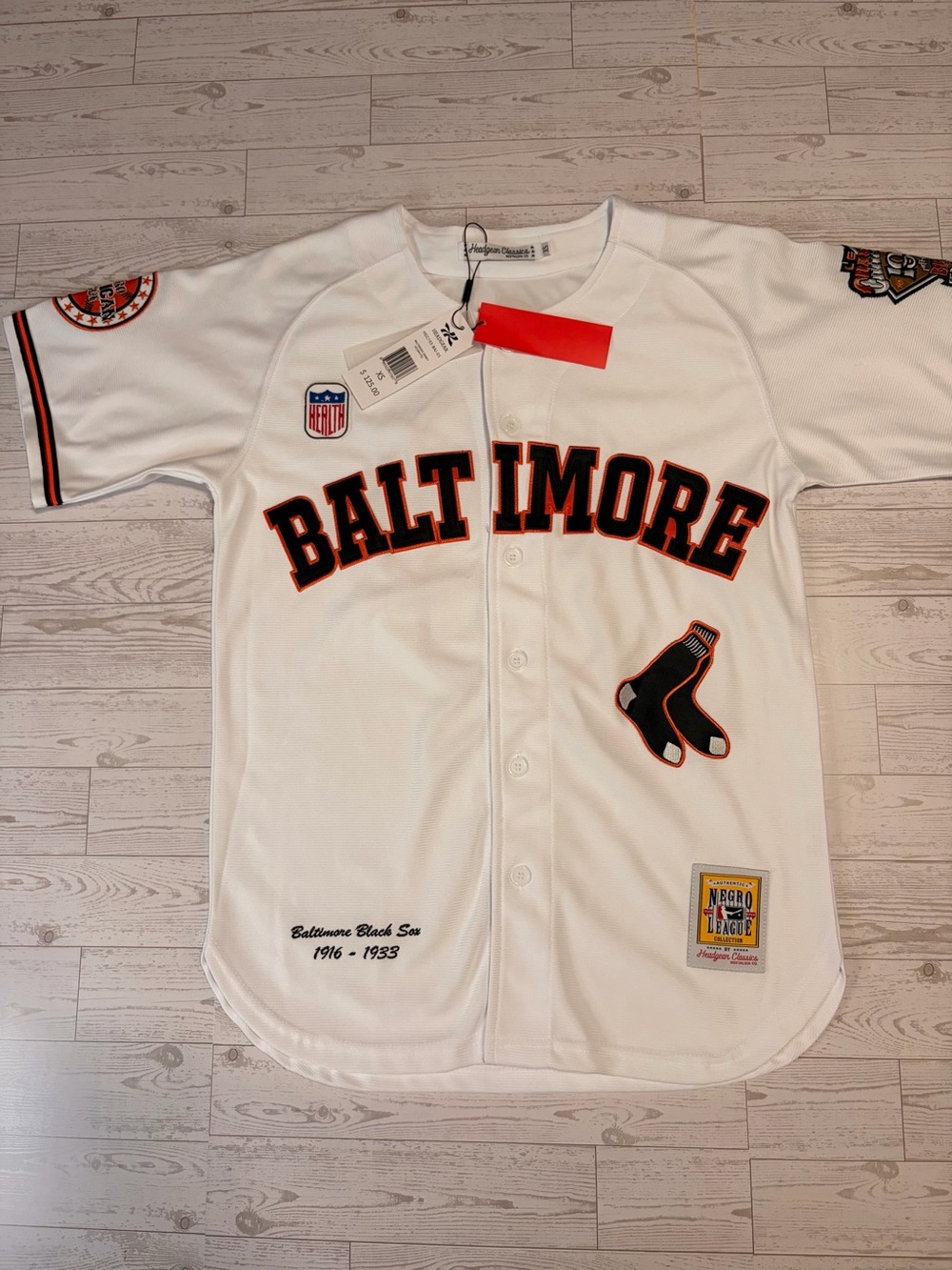 NEW! Size X-Small Baltimore Black Sox Negro League Baseball Jersey #8